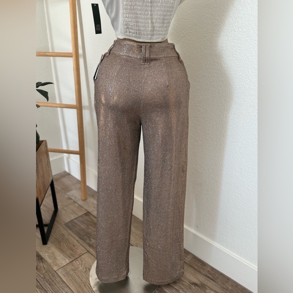 NWT Women's Wide Leg Glitter Trouser Pants - Wild
Fable Copper - Picture 9 of 10